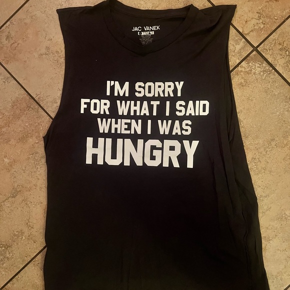JAC VANEK *RARE* Muscle Tee 🖤🍔 - Picture 2 of 7
